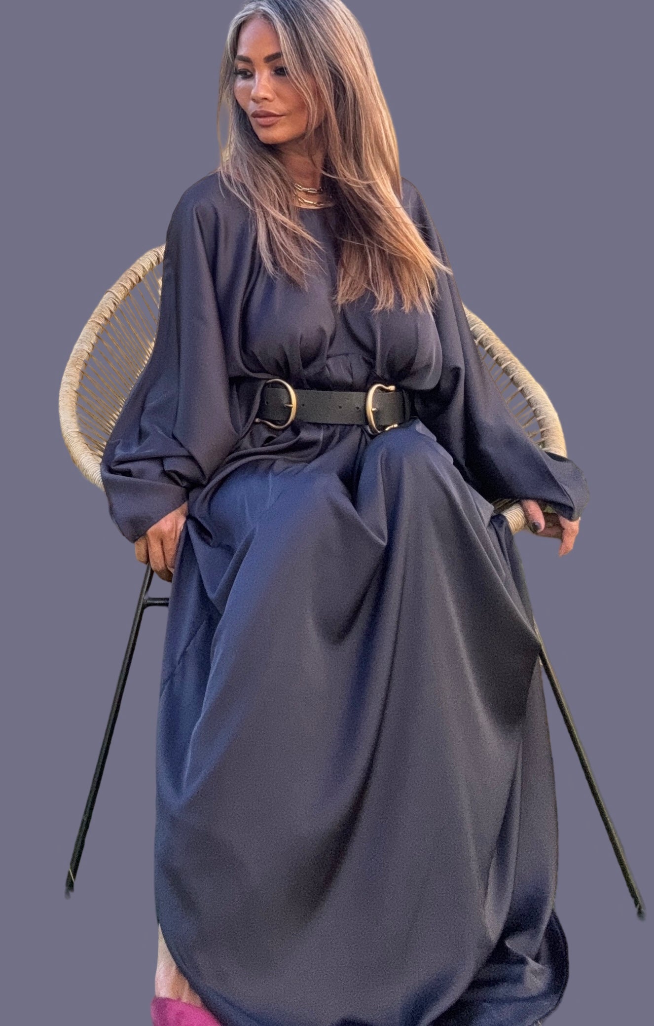 Jamilah Blue Modern Abaya