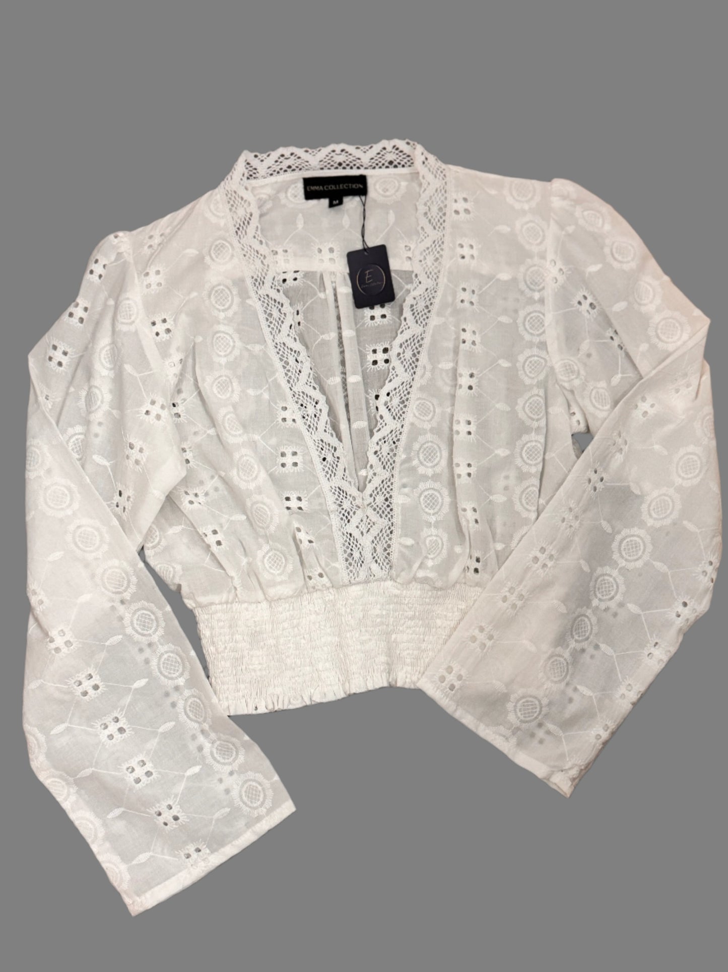 Jam white lace top